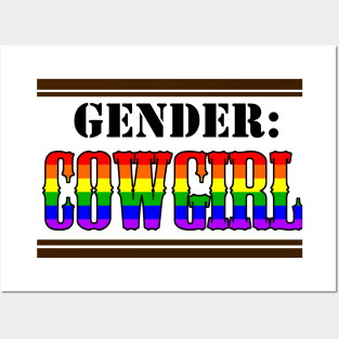Gender: COWGIRL - Rainbow Posters and Art